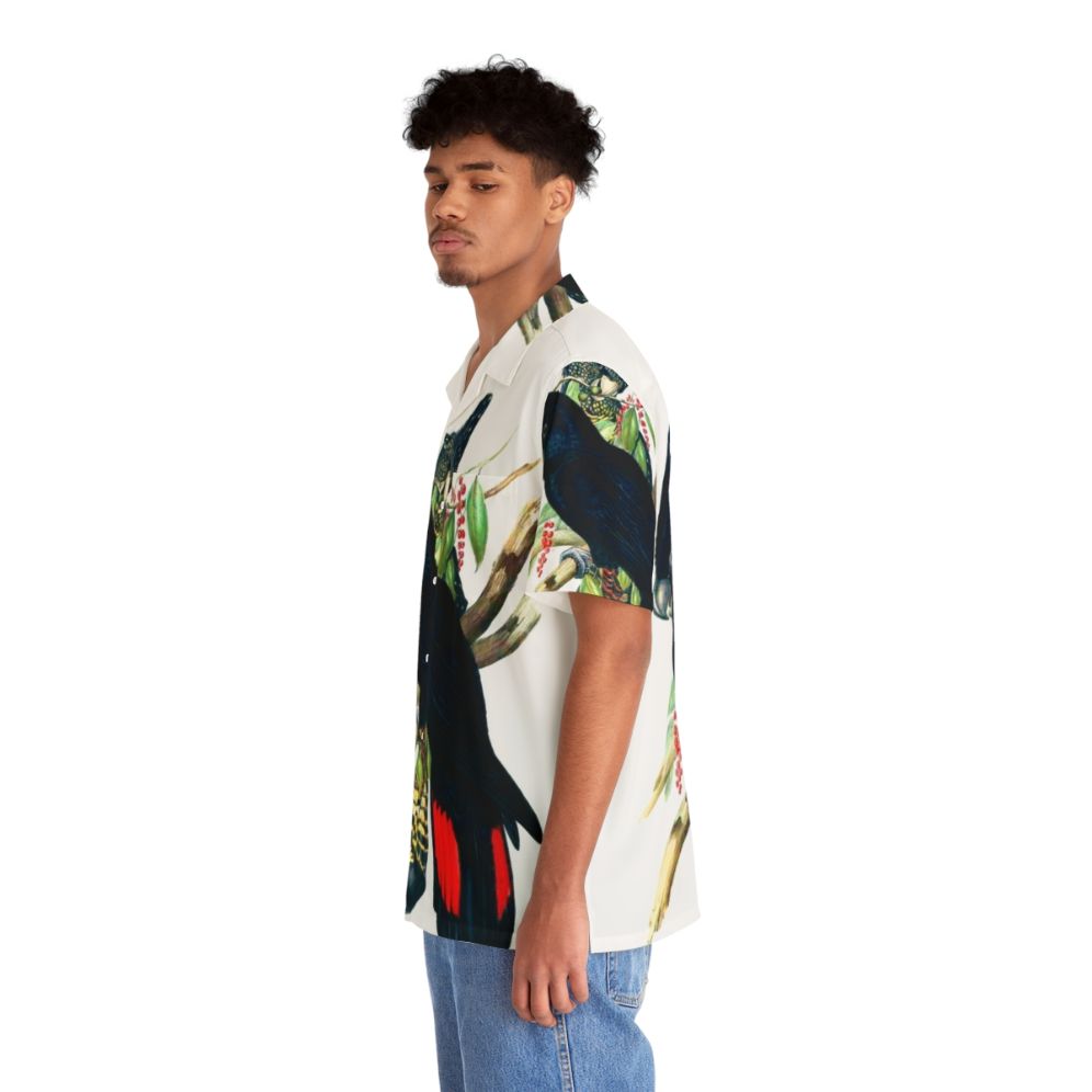 Australian Banksian Black Cockatoo Hawaiian Shirt - People Left