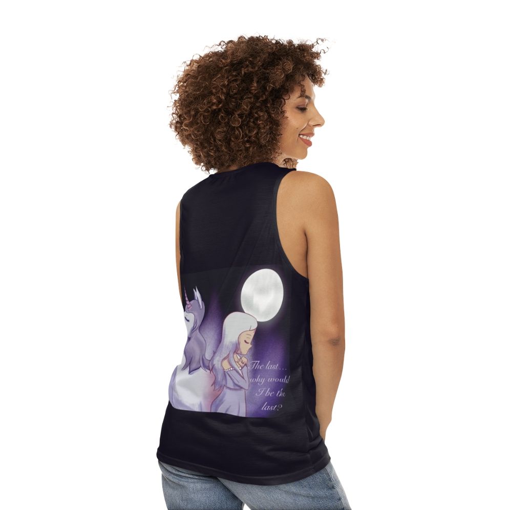 The Last Unicorn Unisex Tank Top - women back