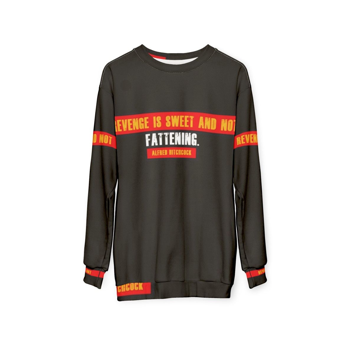 Alfred Hitchcock "Revenge is Sweet" Movie Sweatshirt - hanging