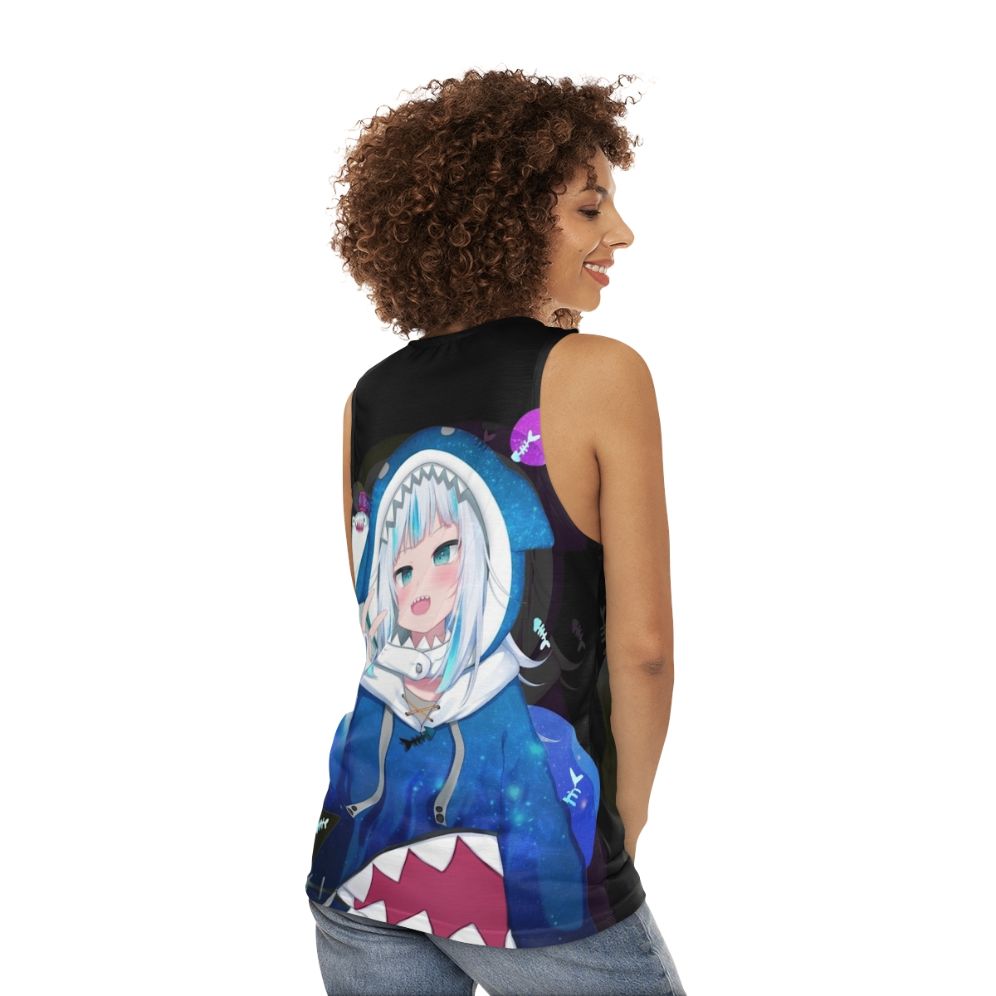 Gawr Gura Hololive EN Vtuber Anime Tank Top - women back