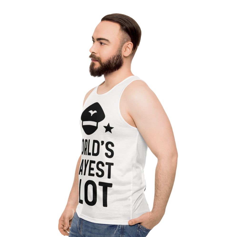 The World's Okayest Engineer Unisex Tank Top - men side