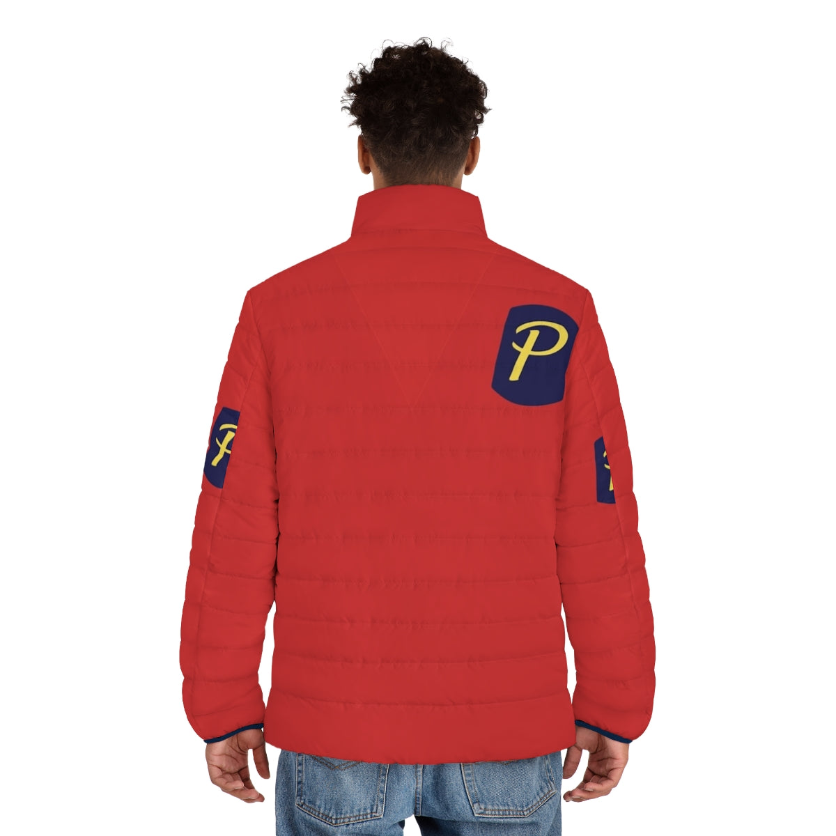 "Drake & Josh" inspired puffer jacket with a nostalgic 90s Nickelodeon TV show design - men back