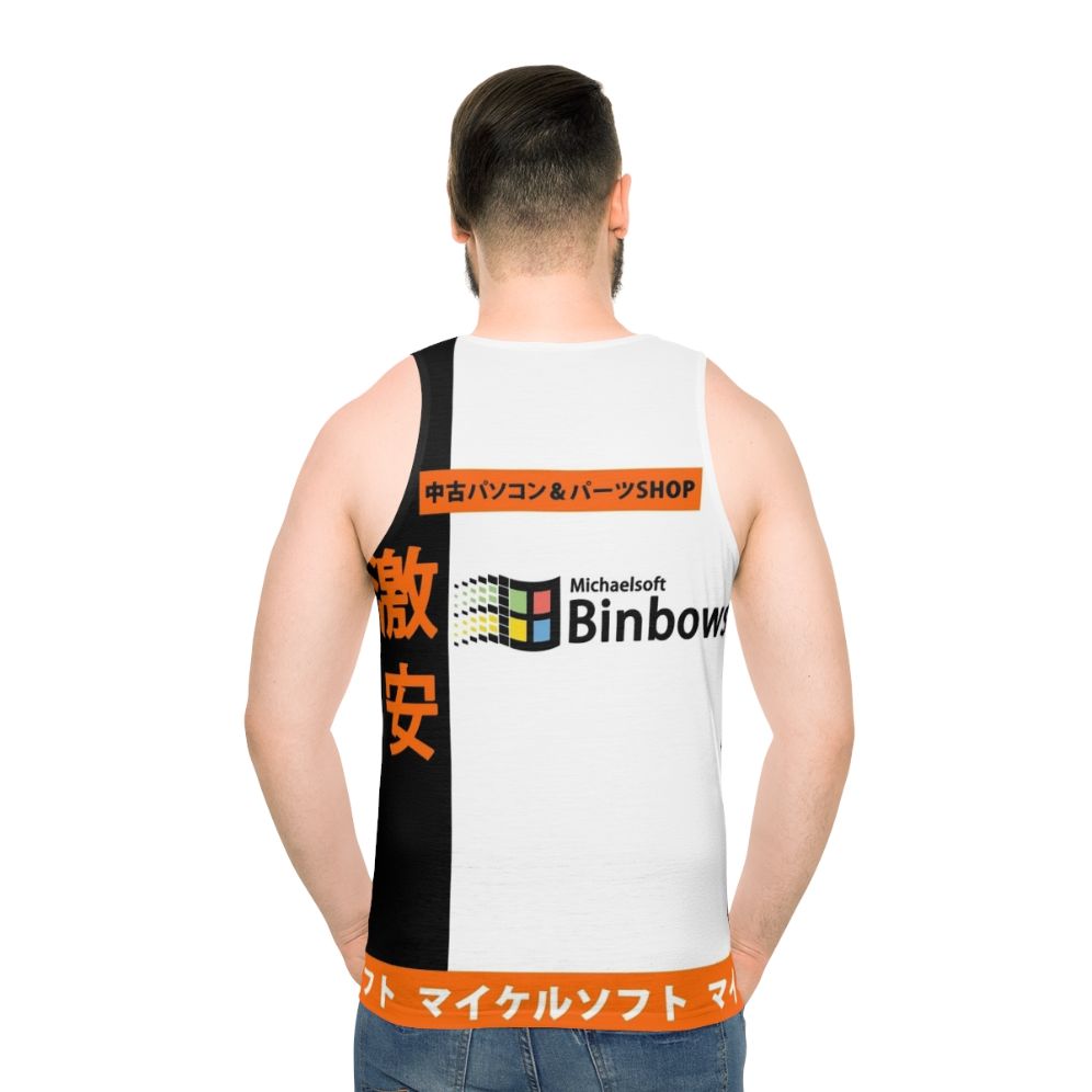 Michaelsoft Binbows Drip Unisex Tank Top - men back