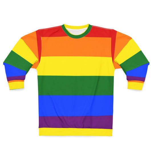 Colorful rainbow LGBTQ pride sweatshirt