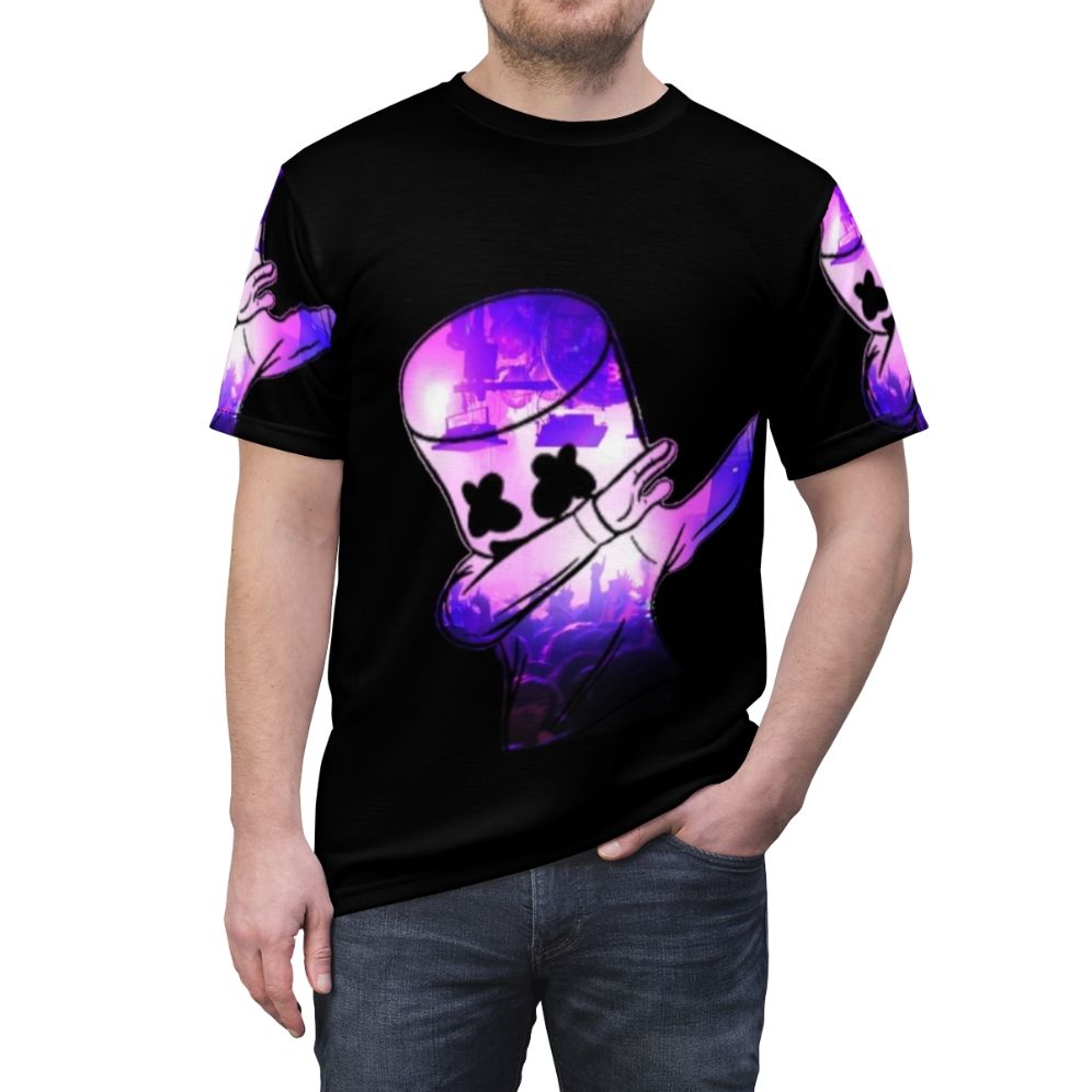 Marshmello-Inspired Electronic Music T-Shirt - men front