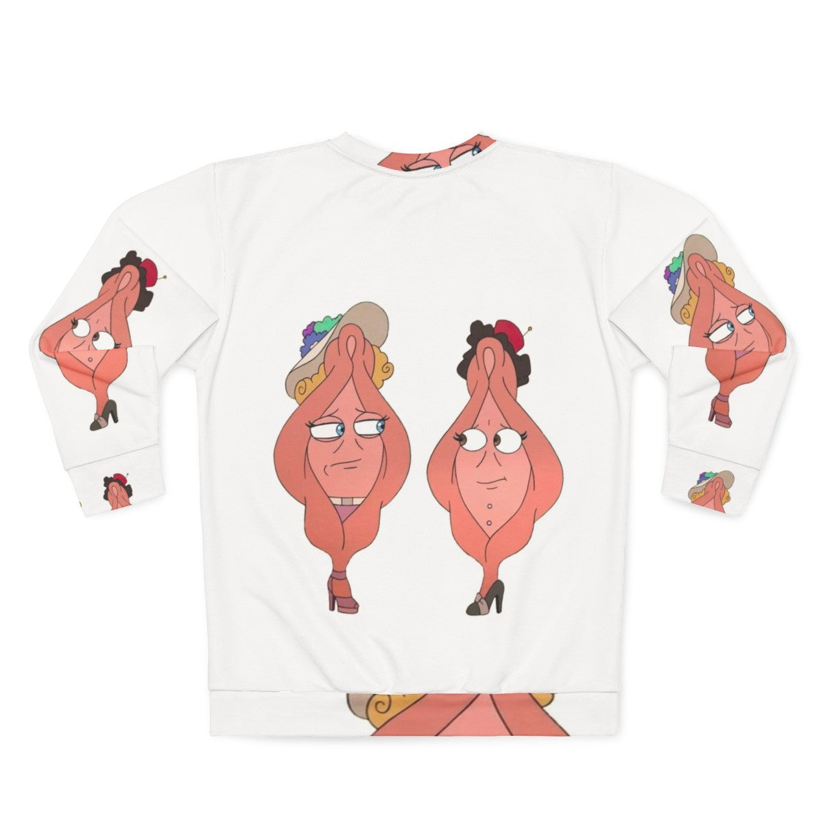 Funny Big Mouth Sweatshirt for Women - Back