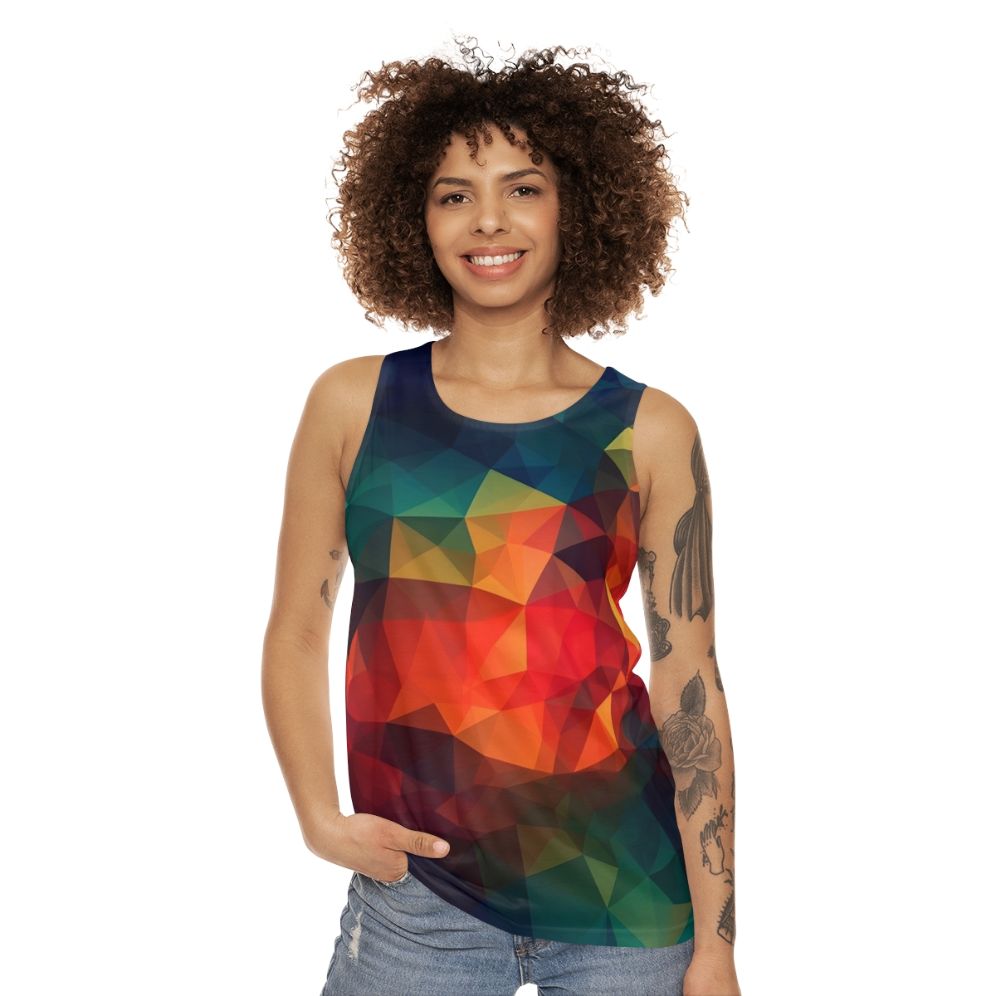 Geometric Prism Unisex Tank Top - women