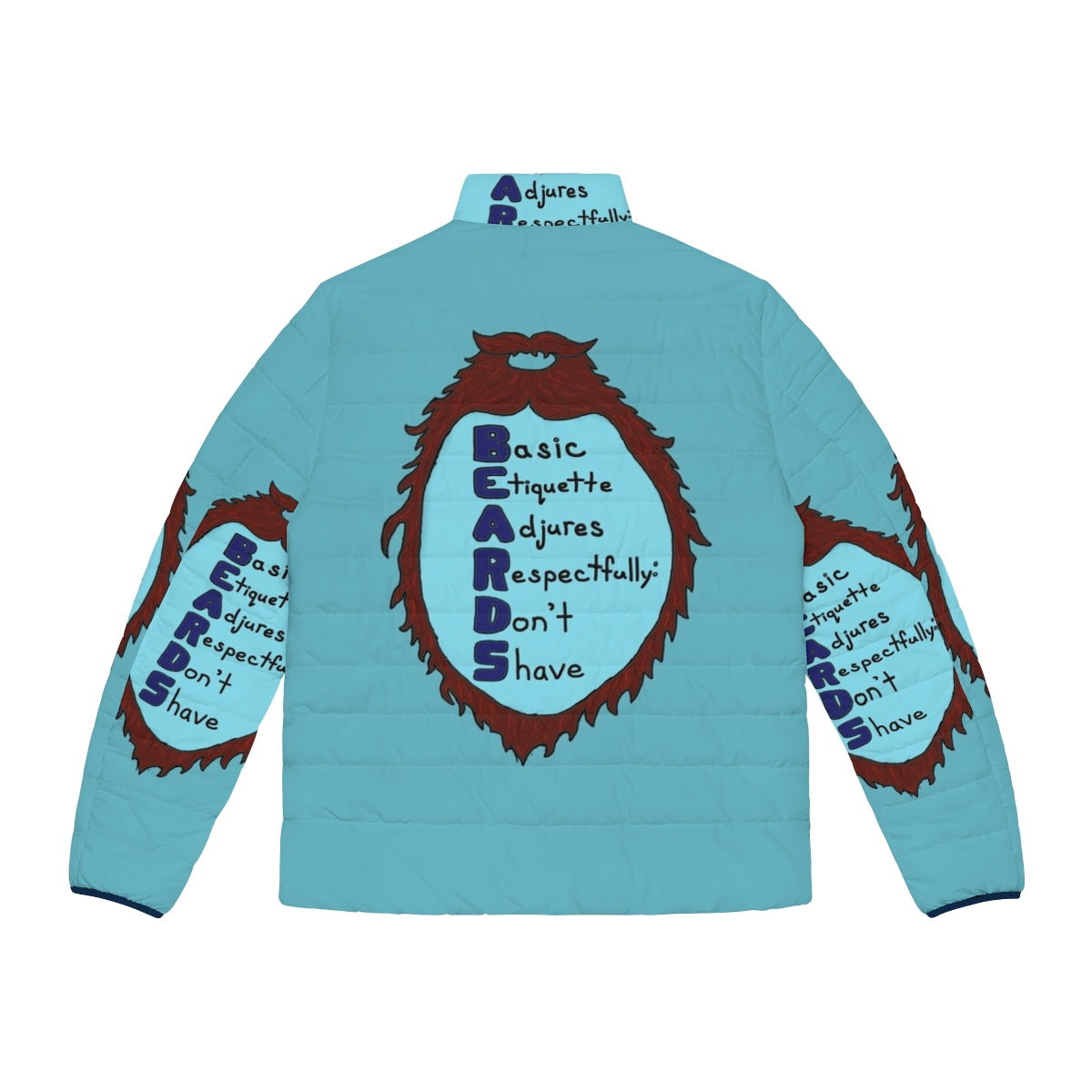 A cozy puffer jacket featuring the beloved characters from The Land Before Time - Back