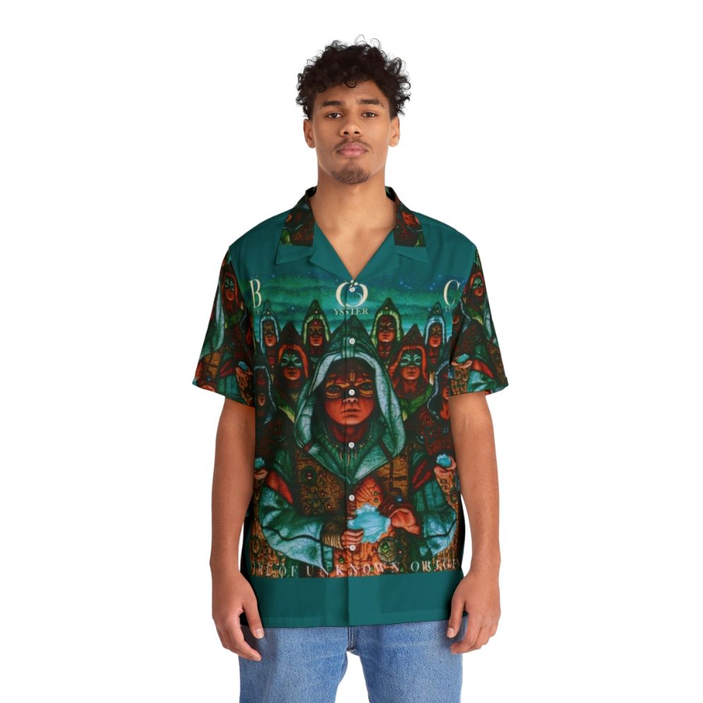 Blue Oyster Cult 'Fire of Unknown Origin' Hawaiian Shirt - People Front