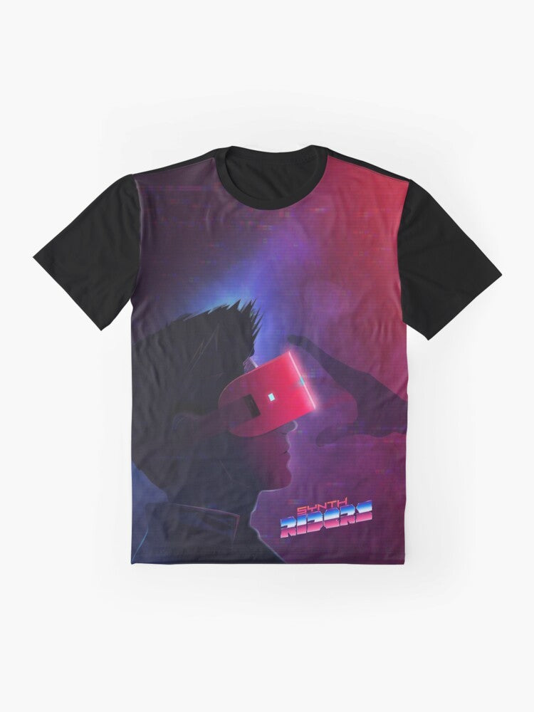 Synth Riders virtual reality immersive graphic t-shirt - Flat lay