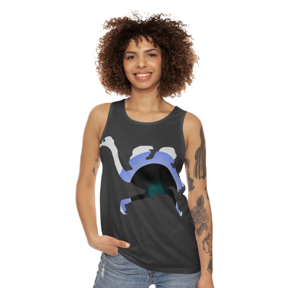 Ostrich Legendary Animals Unisex Tank Top with Colorful Animal Art Design - women