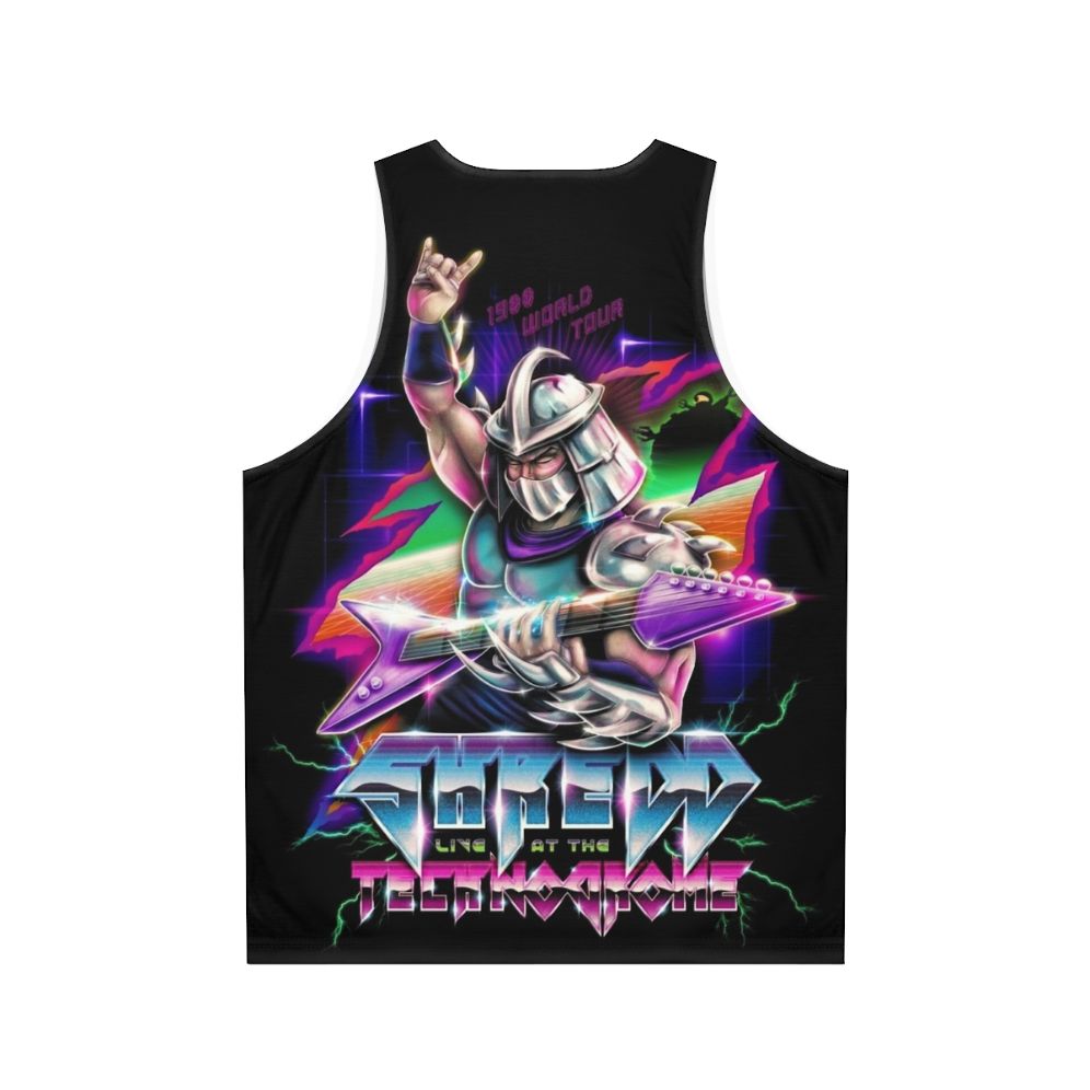 Shredd Live at the Technodrome Unisex Tank Top - Back