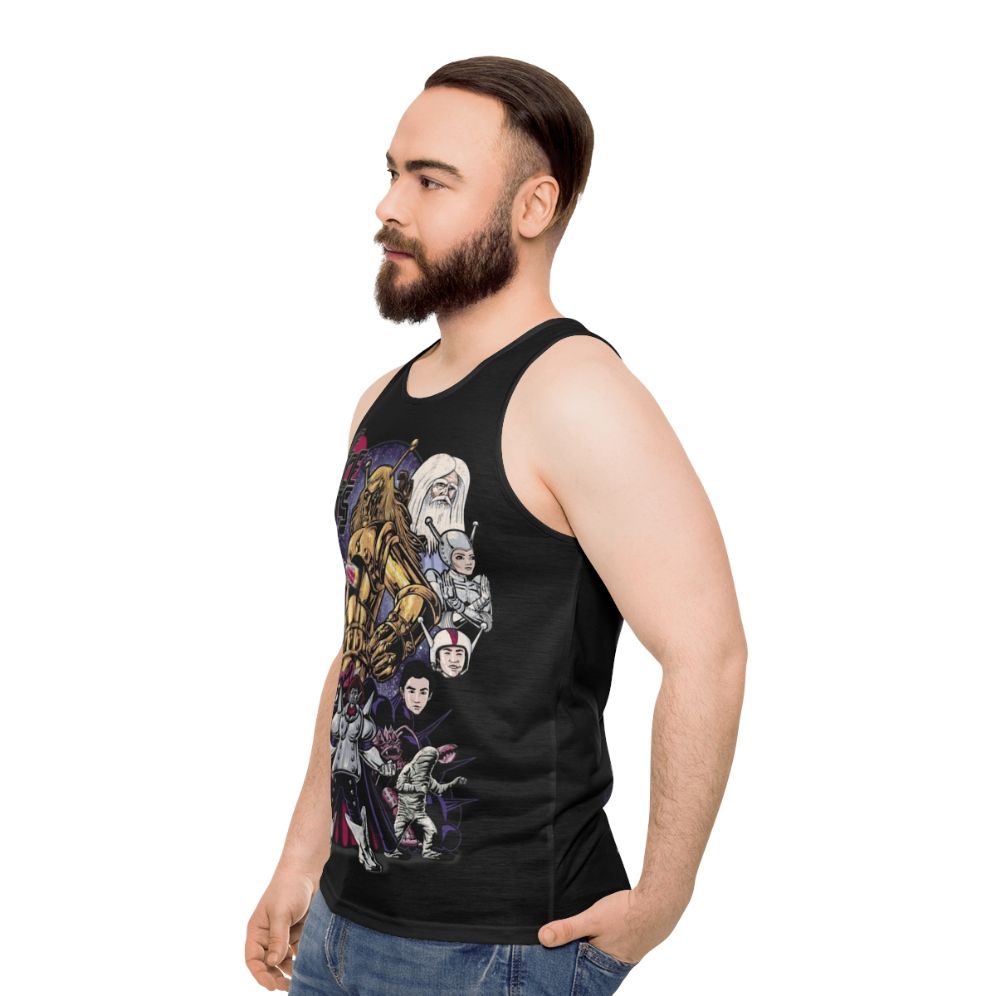 Space Giants Unisex Tank Top - men side