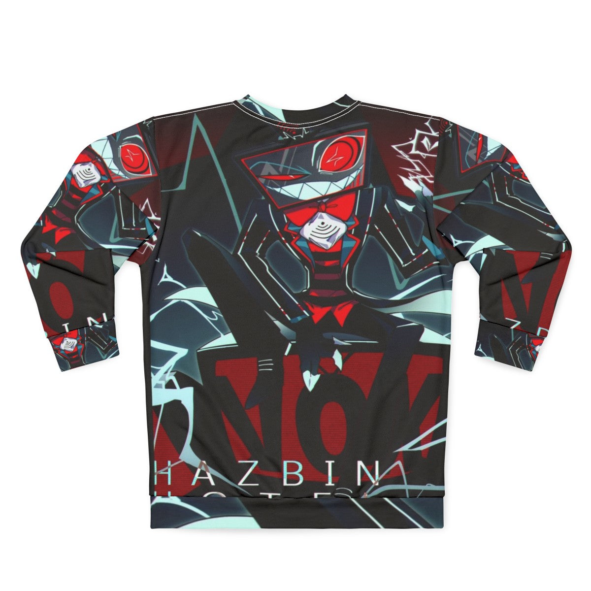 Hazbin Hotel Vox Sweatshirt featuring the character Vox - Back