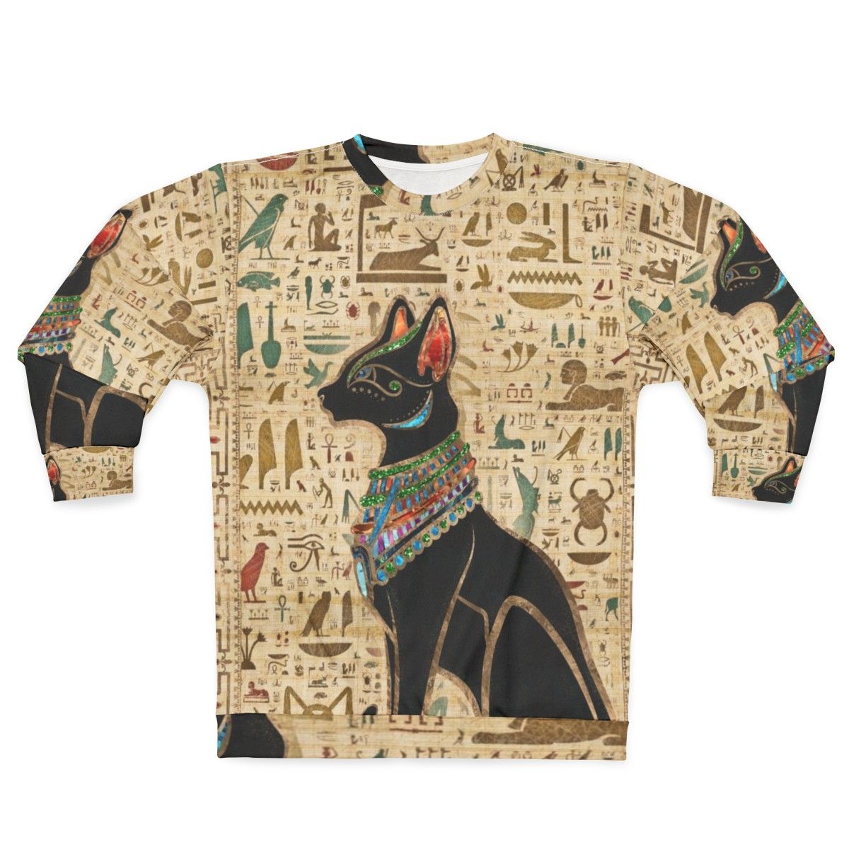 Ancient Egyptian Bastet Cat Goddess Sweatshirt