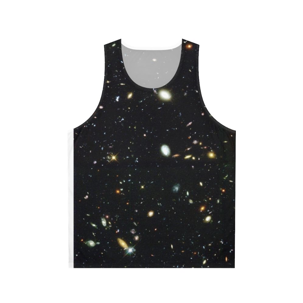 Hubble Deep Field galaxy and stars unisex tank top