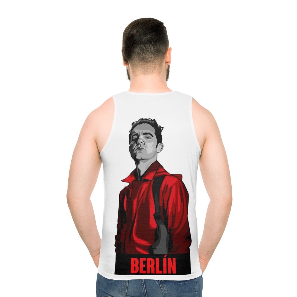 Money Heist Berlin Unisex Tank Top - men back