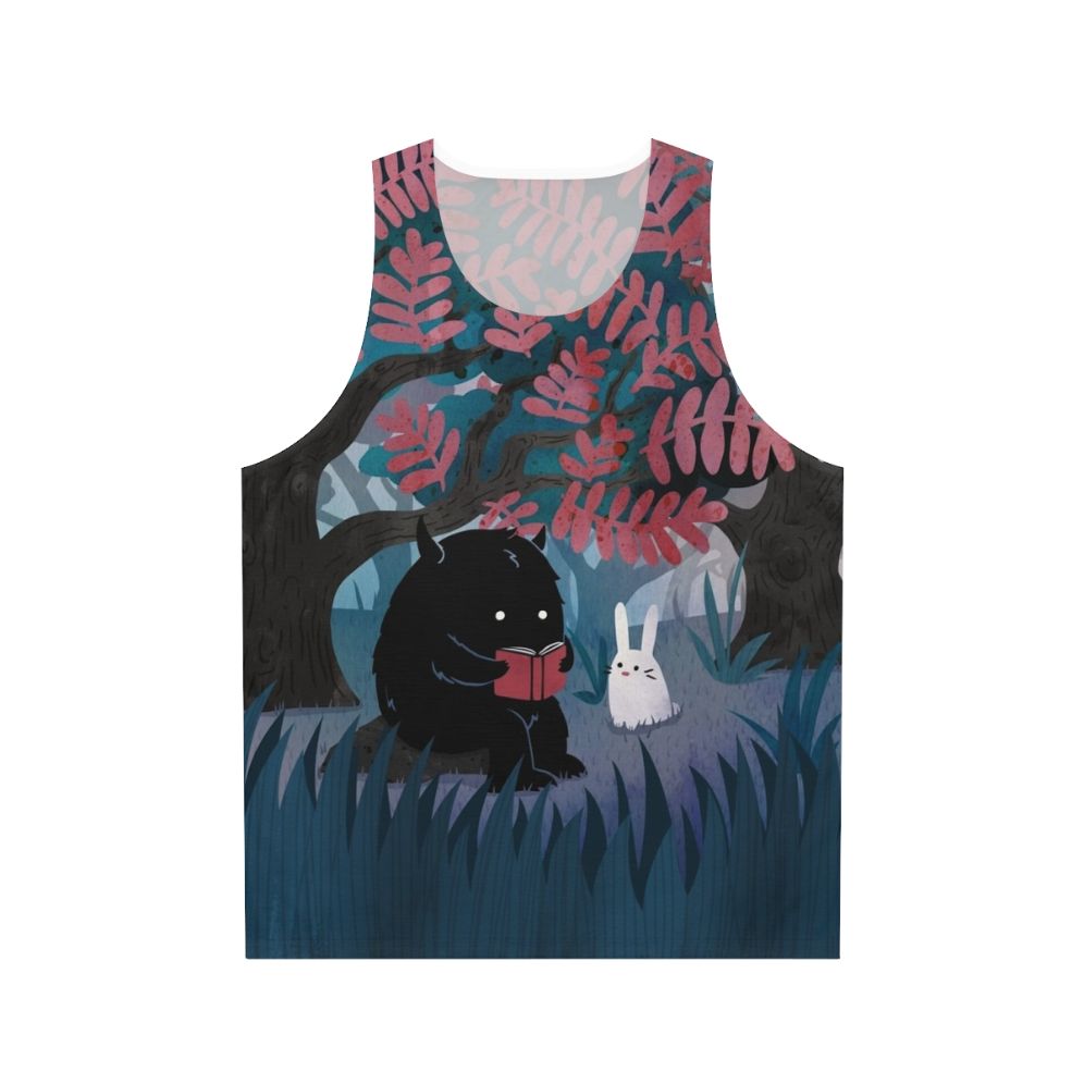 Cozy literary nature unisex tank top