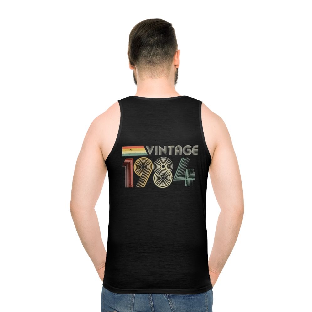 Vintage 1984 40th Birthday Unisex Tank Top - men back