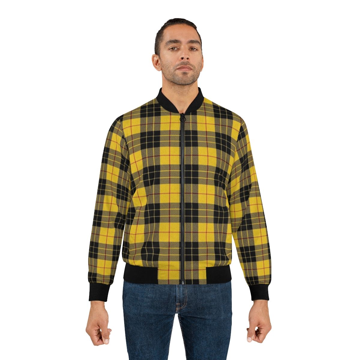 Macleod tartan bomber jacket, Scottish clan tartan pattern - Lifestyle