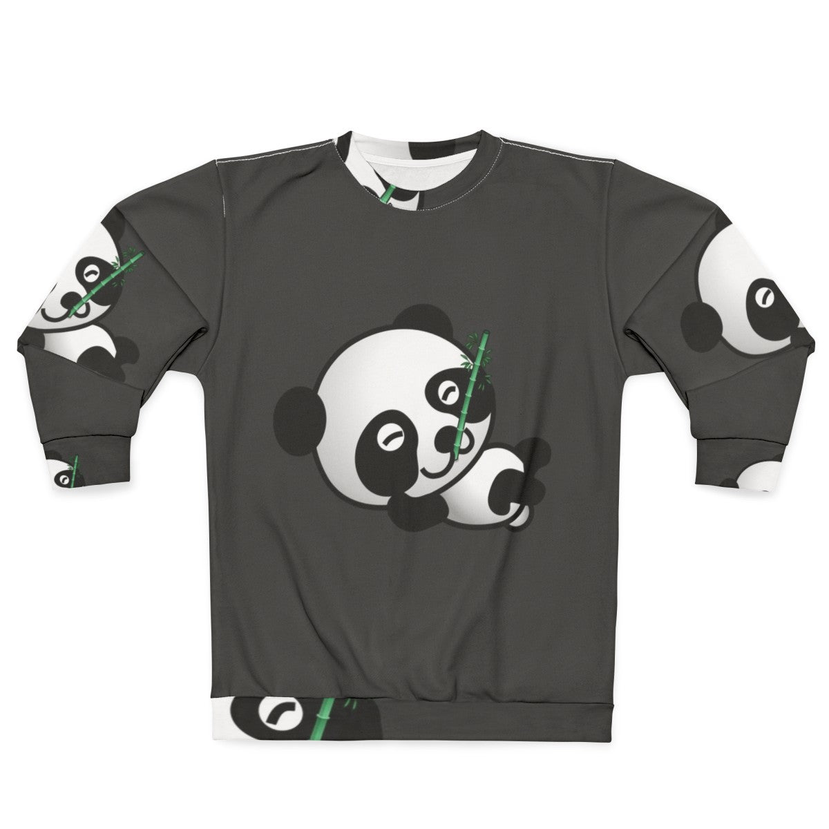 Panda Sweatshirt with Colorful and Abstract Animal Art Design