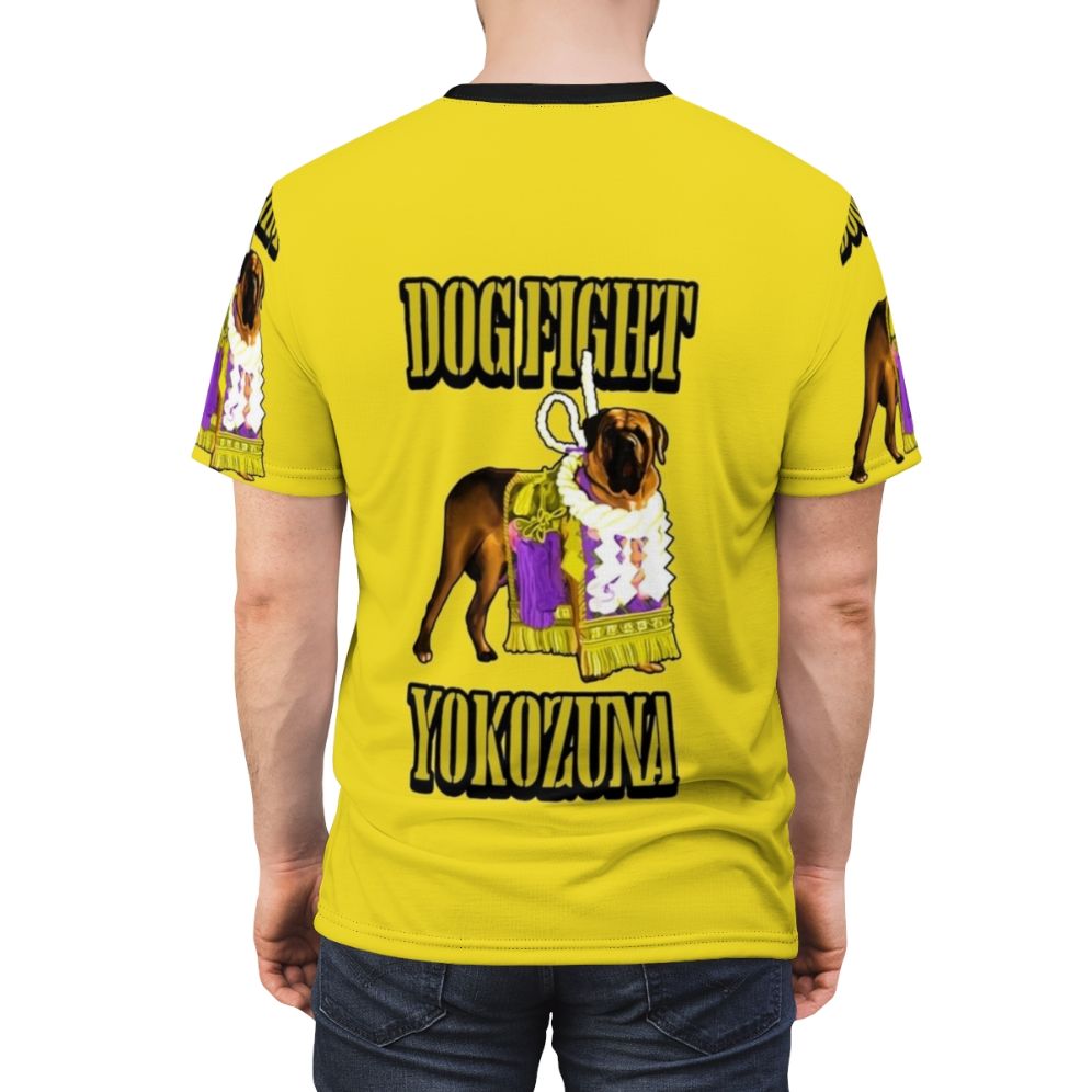 No More Heroes inspired t-shirt featuring a dogfight yokozuna graphic - men back