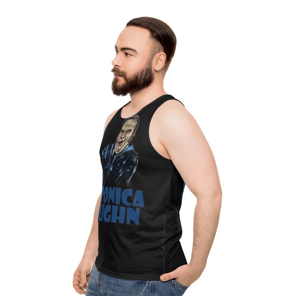 Unisex "That Veronica Vaughn" comedy movie tank top - men side