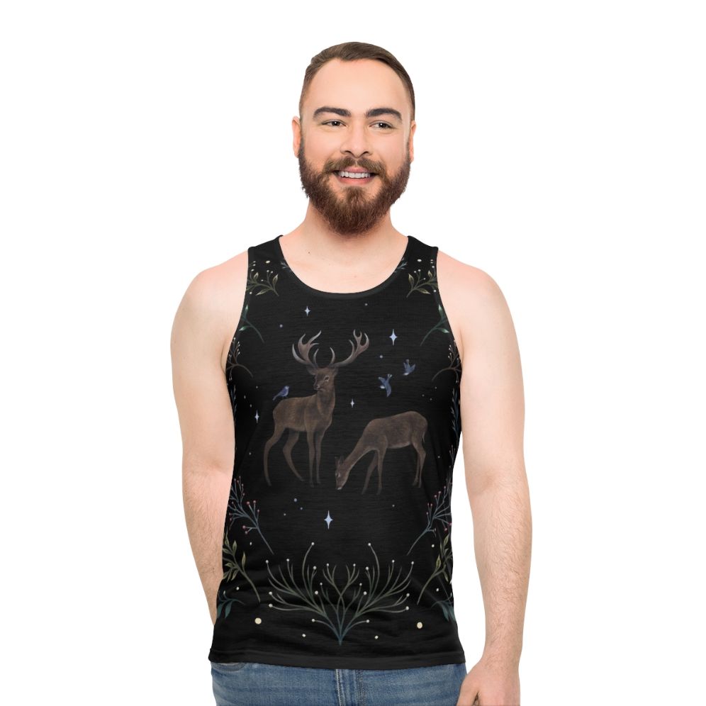 Deers in the Moonlight Unisex Tank Top - men