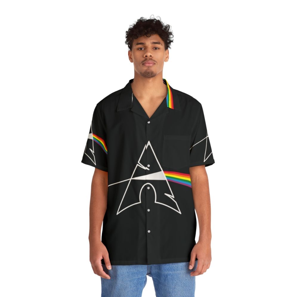 Dark Side of Arch Linux Hawaiian Shirt for Computer Nerds - People Front