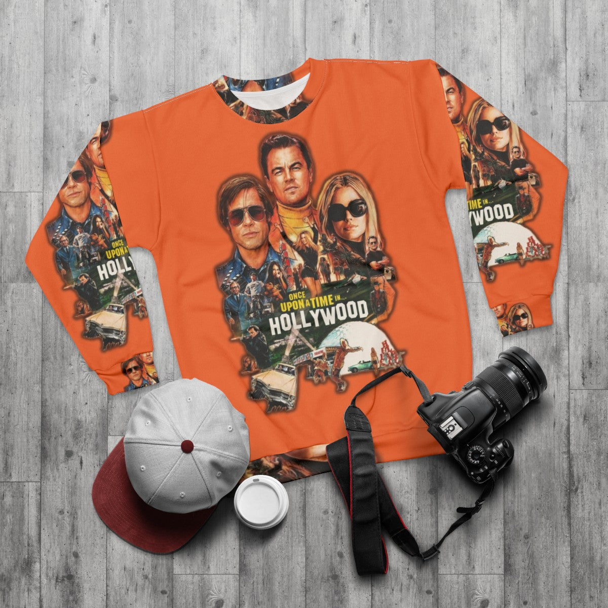 Quentin Tarantino "Once Upon A Time In Hollywood" Movie Sweatshirt - flat lay