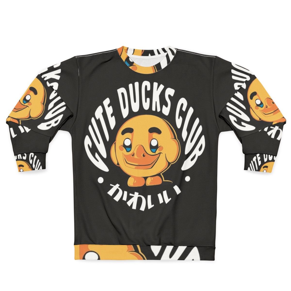 Cute Ducks Club Sweatshirt with Adorable Duck Design