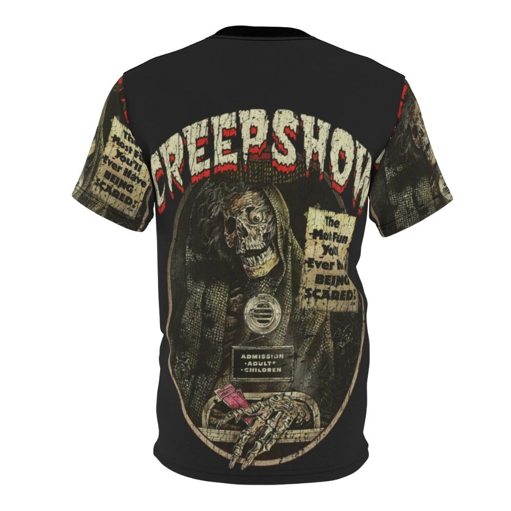 Creepshow 1982 horror movie t-shirt with skeleton, monster, and spooky imagery - Back