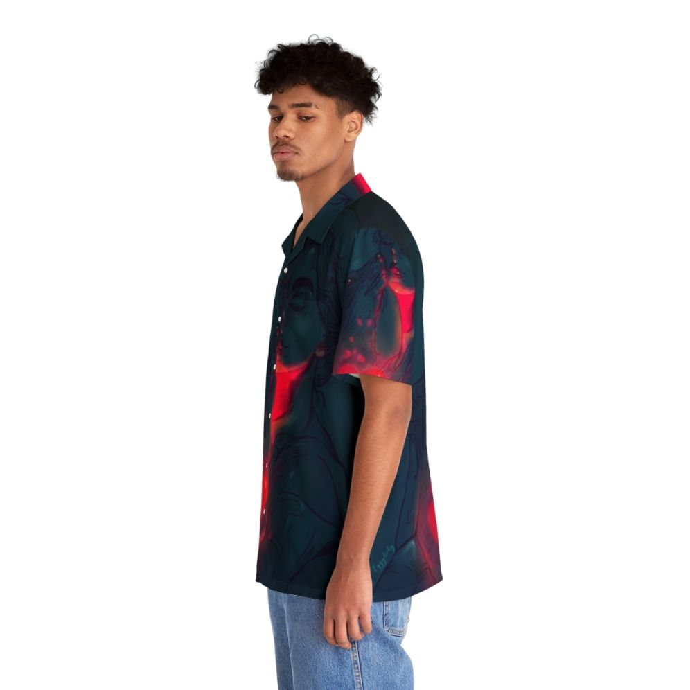 Glowing In The Dark Animal Print Hawaiian Shirt - People Left