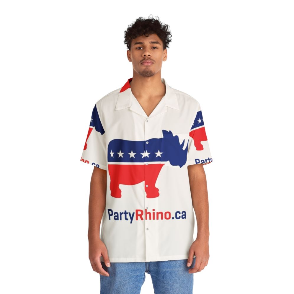 Rhino Party Logo 2019 Hawaii Shirt - People Front