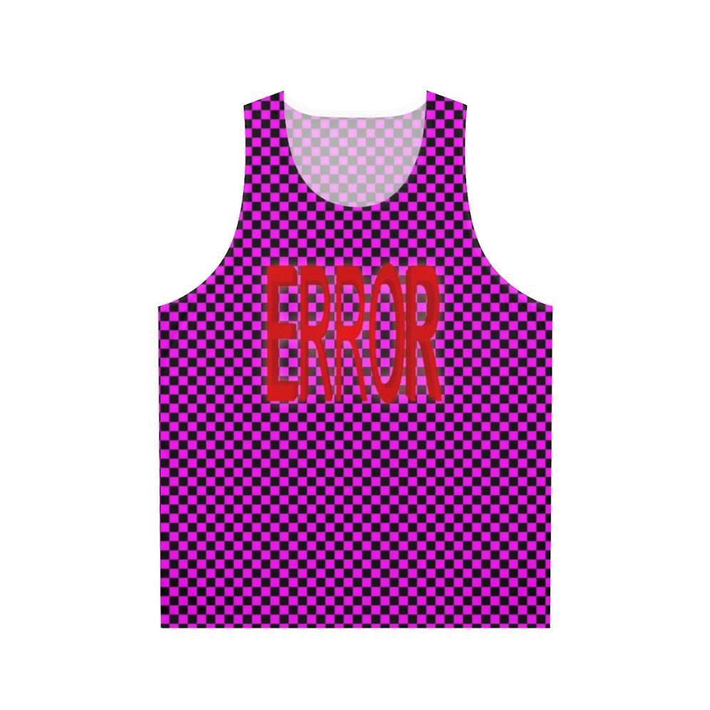 Error Texture Glitch Unisex Tank Top