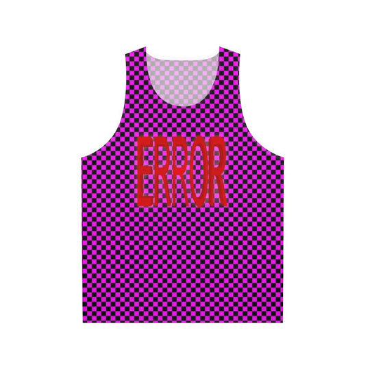 Error Texture Glitch Unisex Tank Top