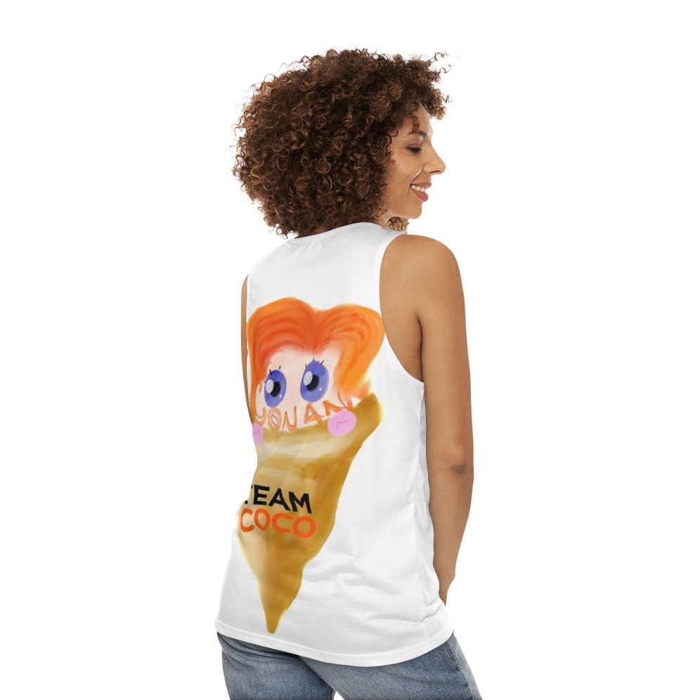 Conan Obrien Ice Cream Unisex Tank Top - women back