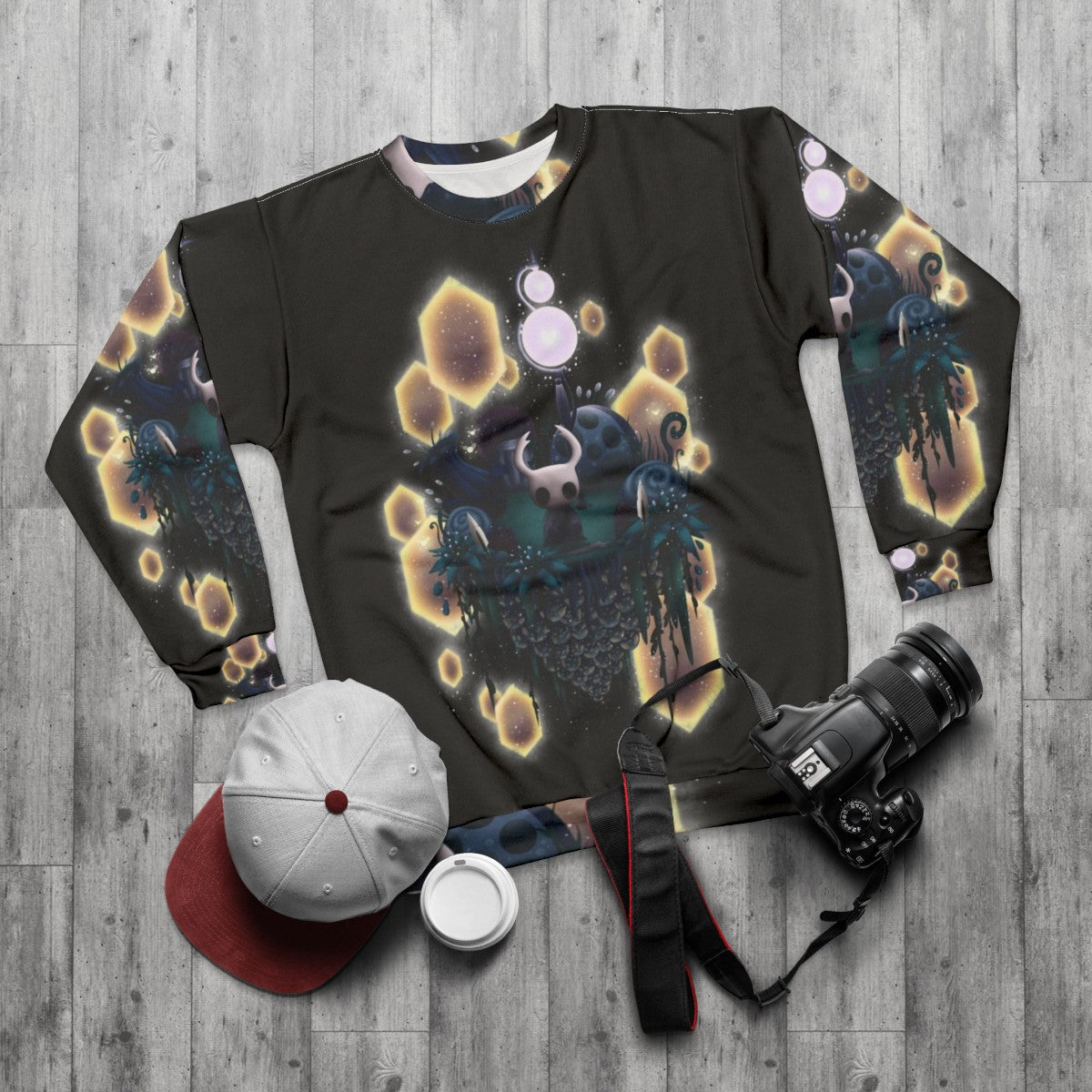 Hollow Knight Island Sweatshirt - flat lay