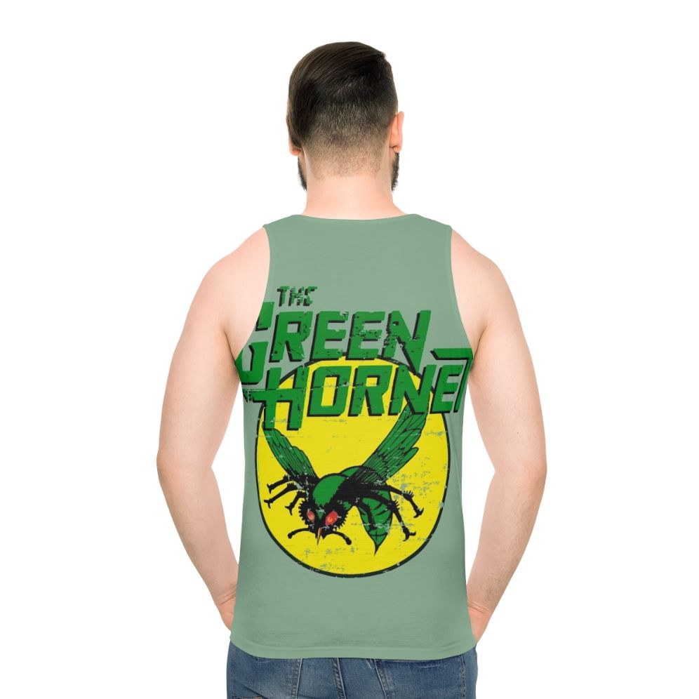 Retro The Green Hornet Unisex Tank Top - men back