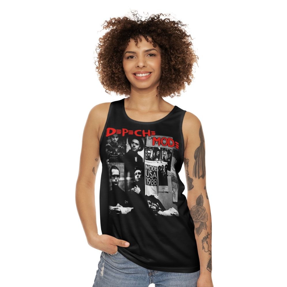 Dépéche Móde metal rock music unisex tank top - women