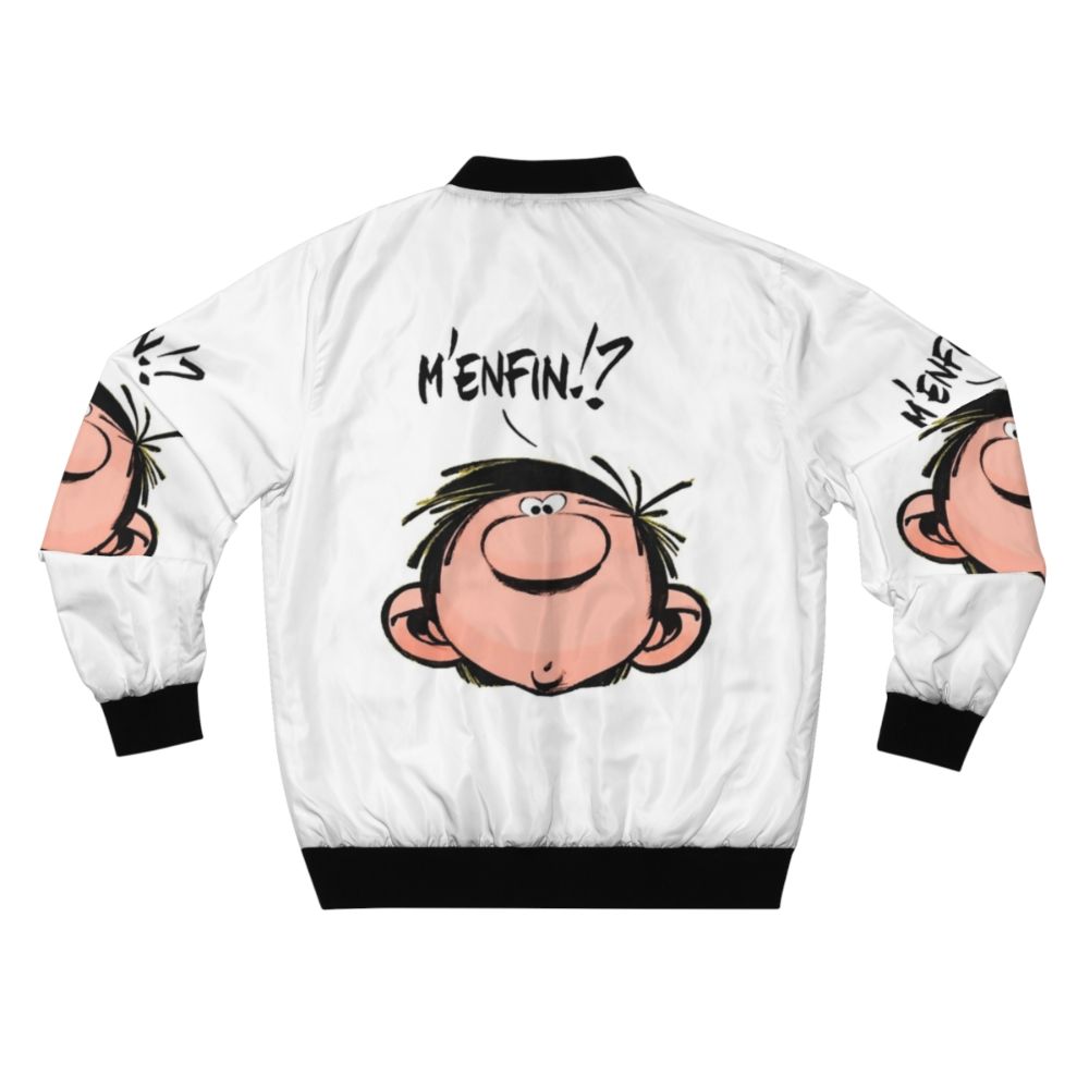 Gaston Lagaffe Spirou Cartoon Bomber Jacket - Back