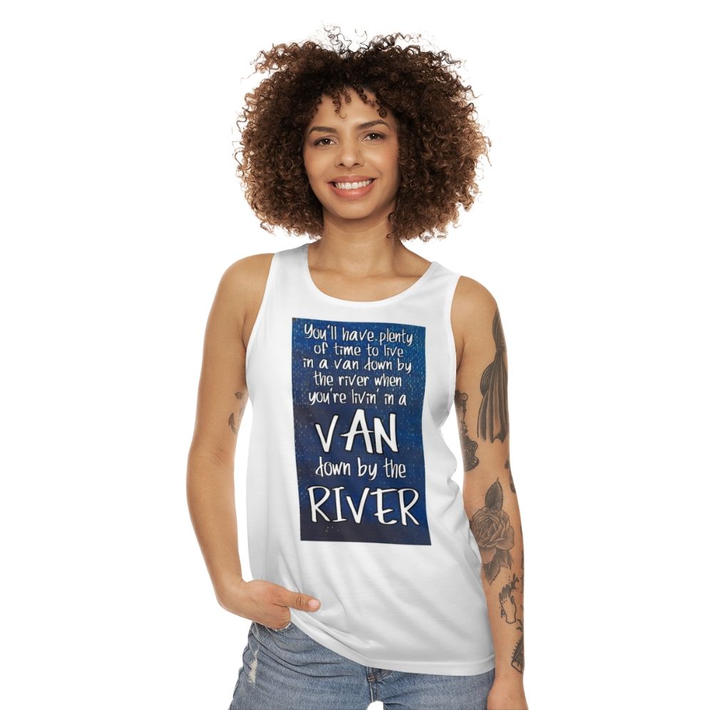 Chris Farley Van Down By The River Unisex Tank Top - women