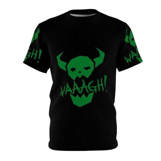 Ork inspired t-shirt with fantasy art design for tabletop gaming enthusiasts