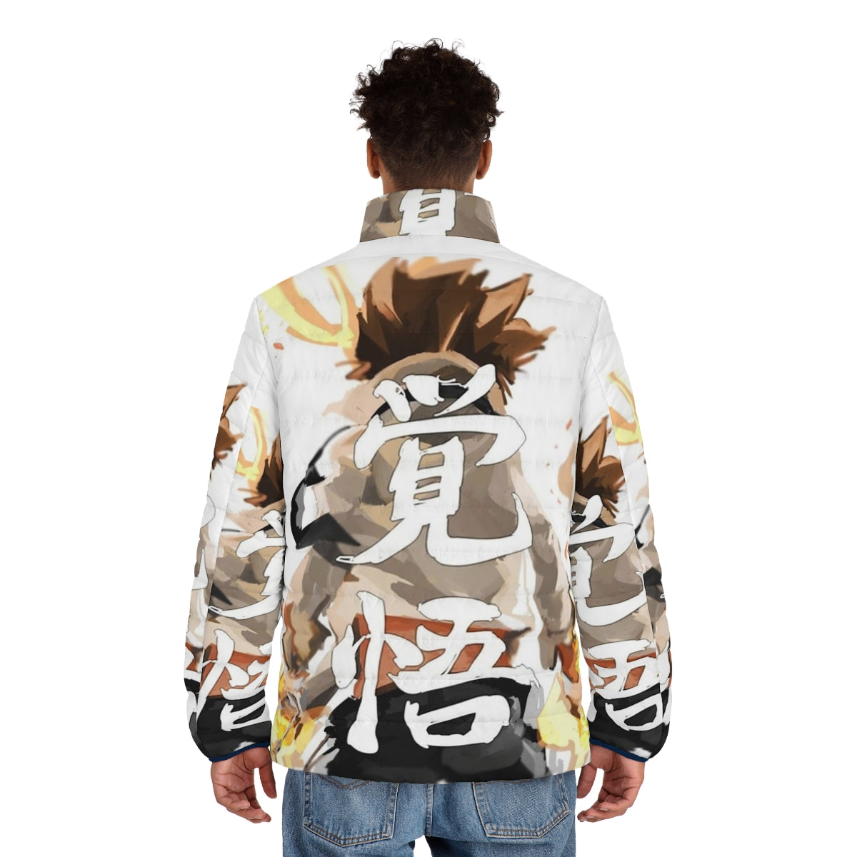 Katekyo Hitman Reborn inspired puffer jacket with an inheritance theme - men back