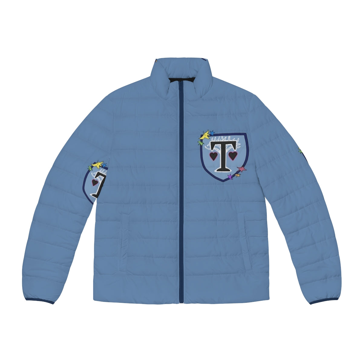 Truham Grammar Heartstopper puffer jacket with logo