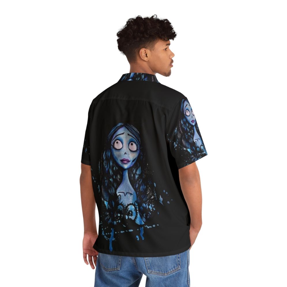 Watercolor Corpse Bride Hawaiian Shirt - People Back