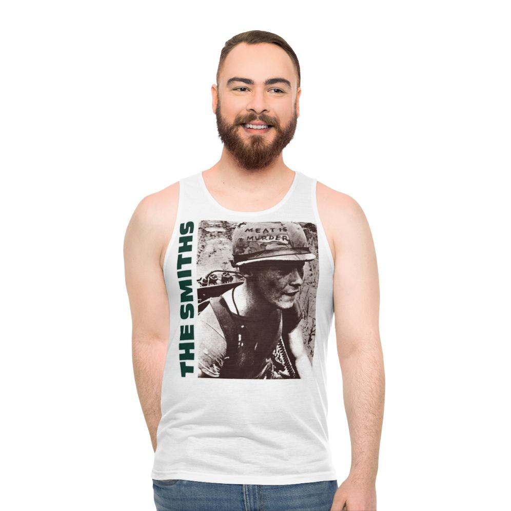 Unisex tank top with graphic design for music fans - men