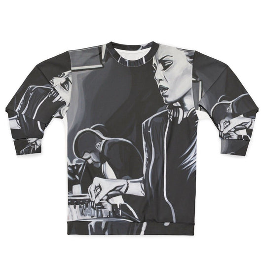 Deborah De Luca Techno and House Music DJ Sweatshirt