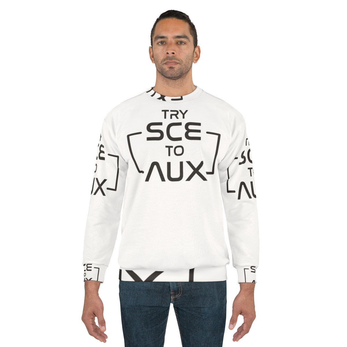 Vintage NASA "Try Sce to Aux" Apollo anniversary sweatshirt - men