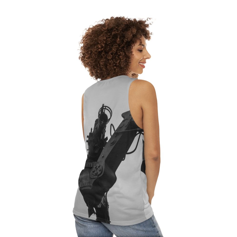 Unisex movie camera film camera tank top - women back